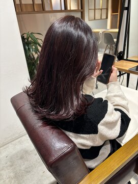 ラミエ バイ メルト 吉祥寺(lamie by melt) 小川/ブリーチなしピンクブラウンミディアムレイヤー