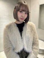 ペレ アネックス 大阪梅田茶屋町店(PELE ANNEX)&nbsp;ホワイトグレージュ/デジタルパーマ/チェリーブラウン/梅田