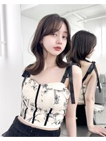 アマトウキョウスマートサロン(AMA TOKYO×Smart Salon)&nbsp;韓国ヘア　レイヤーカット　顔まわり