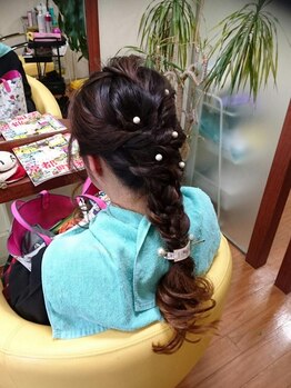 ヘアーメイク ビーエスケーピー(hair make B.S.K.P)の写真/特別な日こそベテランスタイリストの技術で、いつもと違う自分に変身♪、周りと差が付くスタイルに☆