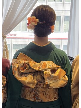 ヘアーメイクサロン ソエル(Sowelu) 着物　ゆるふわシニヨン