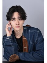 リップス 心斎橋(LIPPS)&nbsp;【フェザーパーマ】センターパート