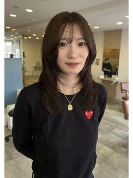 シェノン 武庫之荘(CHAINON) ハッシュカット×オリーブグレージュ