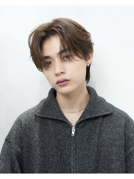 セリ(ceri) メンズカットメンズヘアシースルーマッシュダウンパーマ