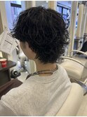 海外風ウルフパーマ