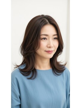 ココカラーアンドカット マルナカ福富店(CoCo Color&Cut) くびれヘア/暗めカラー/赤み消しカラー/40代50代60代