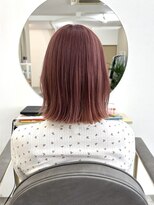 ウノヘアー(UNO HAIR)&nbsp;くびれボブヘア／ピンクベージュ／ボブヘア／レイヤーカット