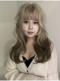 ミルクティーベージュのルーツカラー