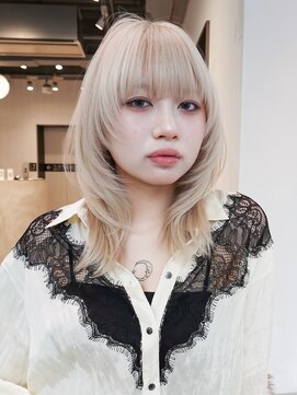 アルバム 池袋(ALBUM) ワンカールブロンドベージュ_F41968