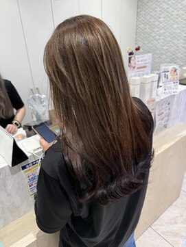 ケンジ 平塚 アネッタ(KENJE annetta) 艶髪ストレート　髪質改善カラー　髪質改善トリートメント