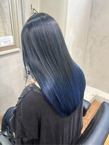 ヘアプレイスソル (HAIR PLACE SoL)&nbsp;透明感スカイブルー/ストレート/ロング