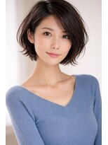 五感 鷹匠&nbsp;外ハネも決まる 大人ショートボブ 40代｜似合わせ