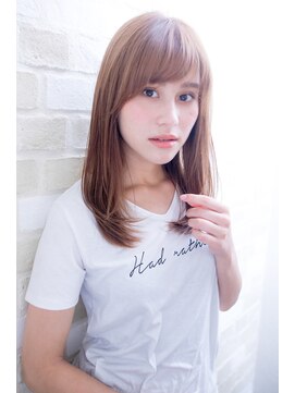 エルサフィロ キタハマ(el zafiro kitahama) 【el zafiro kitahama】ベージュ ストレート ミディ