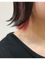 グッデイ ヘアー(GOOD DAY HAIR)&nbsp;【GOOD DAY HAIR】《インナーカラー:パステルレッド:BOB》下北沢