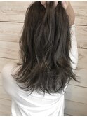 【ベルクープス天王寺】足立美佐恵　セミロング　グレー