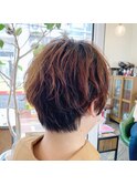 【お客様スタイル】くせ毛を活かしたマッシュショート