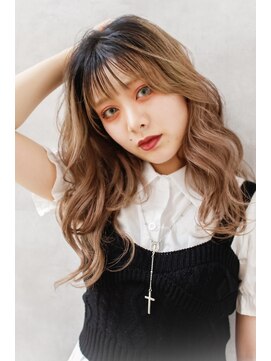 ラックスビーシュルー 亀有店(LUXBE Shuroo) ウェーブグラデーションカラー【LUXBE Shuroo 亀有店】