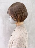 ショートボブ_マロンベージュAラインボブ_ba318152