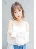 sungoose　ショートボブニュアンスカラーセンターパート