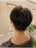 ショート×アッシュブラック