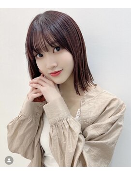 ローウェシェア(Louwe/share) ベージュ/ハイトーン/レイヤー/ボブ/韓国/髪質改善/透明感/立川