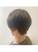 ボブパーマ/フレンチカジュアル/アッシュオリーブ/20代30代40代
