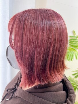 キング 梅田(K!ng) 【梅田】ピンクカラーダブルカラーピンクベージュ髪質改善カラー