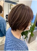 ショートボブハイライト