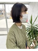 顔まわりレイヤーボブ