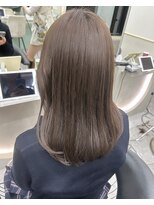 ロンド マーレ 天神大名店(Lond mare)&nbsp;透明感カラー/ベージュカラー/ミディアムヘア/顔まわりカット