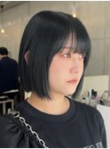 ブルーグレージュ　ブリーチなし　表参道