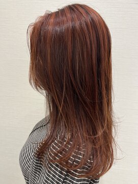 レノ 直江店(RENO) ハイライト オレンジブラウン