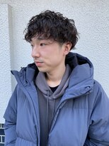 ロイジー(roijir) スパイラルパーマ×刈り上げマッシュ