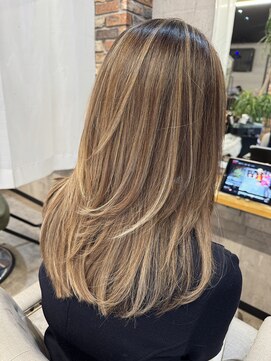 ルーナヘアー(LUNA hair) 『京都 ルーナ』レイヤー×ハイライト 白髪ぼかし 30代40代50代