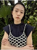 外ハネボブ　ぱっつん　耳かけボブ　大人可愛い30代40代50代