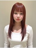 【廣川】/ブリーチをやめる/オレンジブラウン/レイヤーカット
