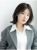 #59/イメチェン/ホワイトブロンド/外ハネボブ/ワイドバング/仙台