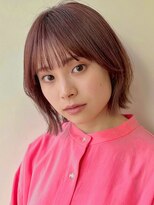 ガーデン 銀座(GARDEN)&nbsp;顔まわりレイヤー/くびれヘア/アプリコットオレンジ夏/20代/30代