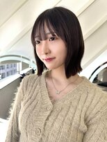 ロンドヴァリー 渋谷店(Lond vallee)&nbsp;☆ボブ×チャコールグレー×韓国風巻き×クラゲヘアー