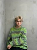 MEN’S HAIR/ブルーブラック/フェザーパーマ/渋谷