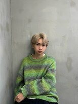 ペレ 渋谷(PELE)&nbsp;MEN’S HAIR/ブルーブラック/フェザーパーマ/渋谷