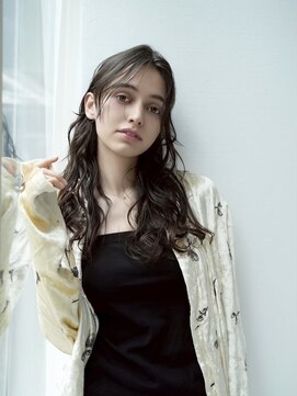 エシェル 平塚店(echelle) ムードロング/レイヤーウェーブ/ダークチョコ/平塚