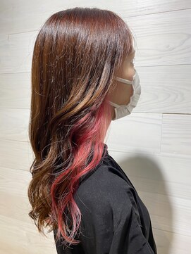 ニクス フリー ウエストバーン(nix free WB) イヤリング ◎ピンク×ピンクブラウン