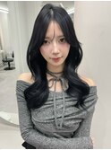 (LICCA内堀)韓国ヘア×センター分け×ブラウンカラー