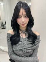 リッカ(LICCA)&nbsp;(LICCA内堀)韓国ヘア×センター分け×ブラウンカラー