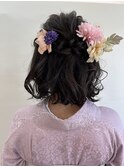 ゆるふわボブアレンジ着物ヘア大宮