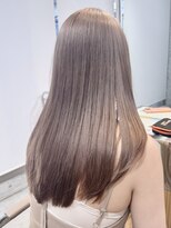 サンク 原宿 表参道(cinq)&nbsp;ヘーゼルベージュピンクベージュホワイトベージュ長めボブ韓国