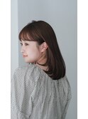 大人ガーリー/ダークアッシュ/似合わせカット/サブリミック/艶髪