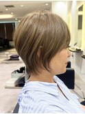 40代50代ショートボブ銀座ひし形大人かっこいい前髪なしE