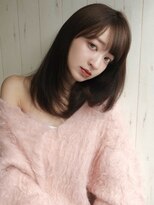 レジナヴィータ 栄(Reginavita)&nbsp;顔周りレイヤー 髪質改善 前髪カット アッシュブラウン 20代